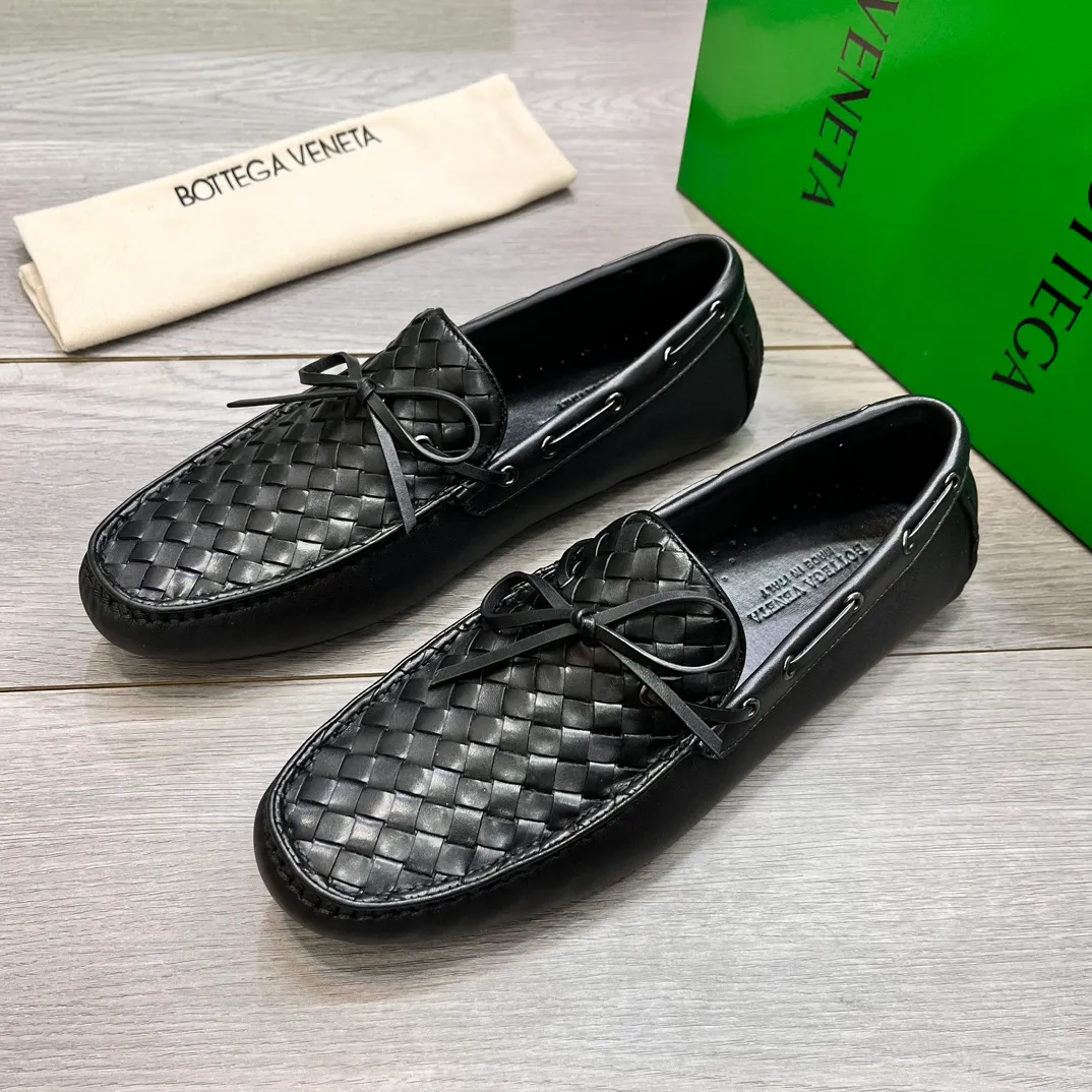 Factory price 420💵BV new men's shoes original replica👉👉High-end men's casual beanie shoes/💞driving shoes! 🔊Upper imported cowhide woven, ☑️Sheepskin lining, one-step design, light and smart ☮☮Suitable for all kinds of travel, exclusive new style, real shot, size 38-44, (45 can be customized)